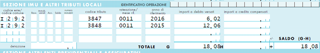 Codice tributo 3847 registrazione contabile