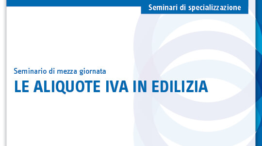 Le aliquote IVA in edilizia