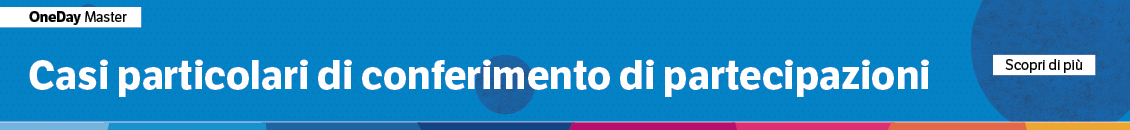Casi particolari di conferimento di partecipazioni