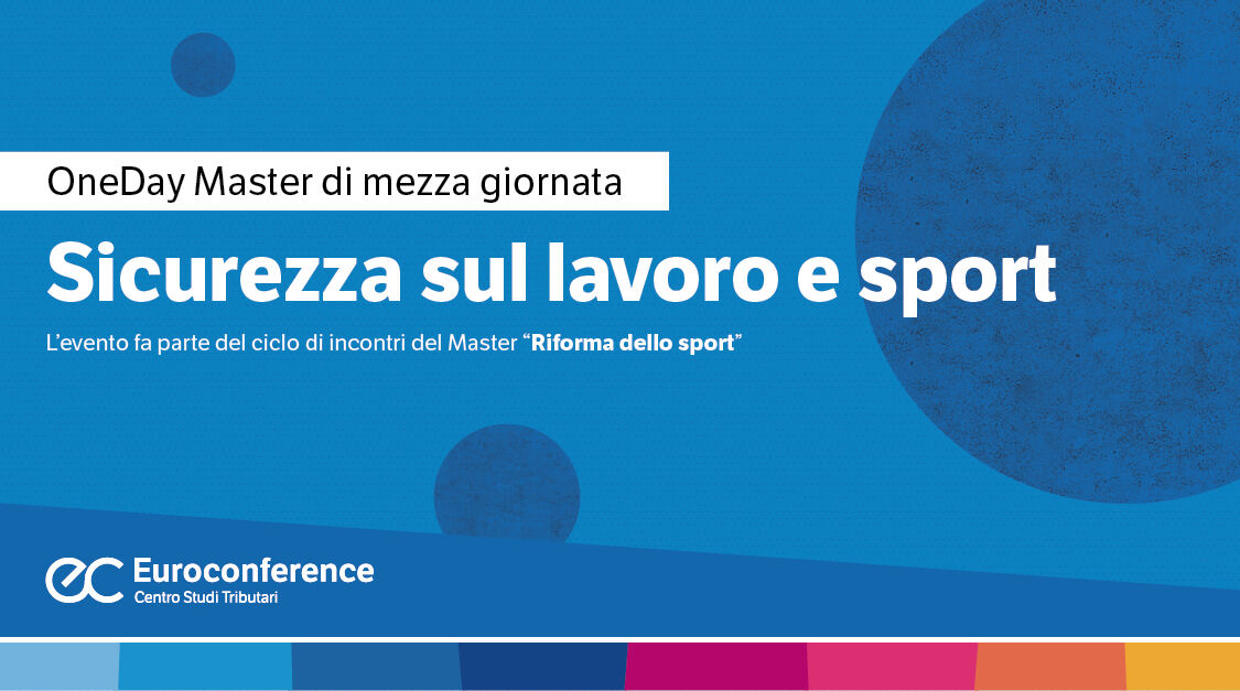 Sicurezza sul lavoro e sport
